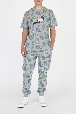 Pigeon Logo Tee in Paisley STAPLE